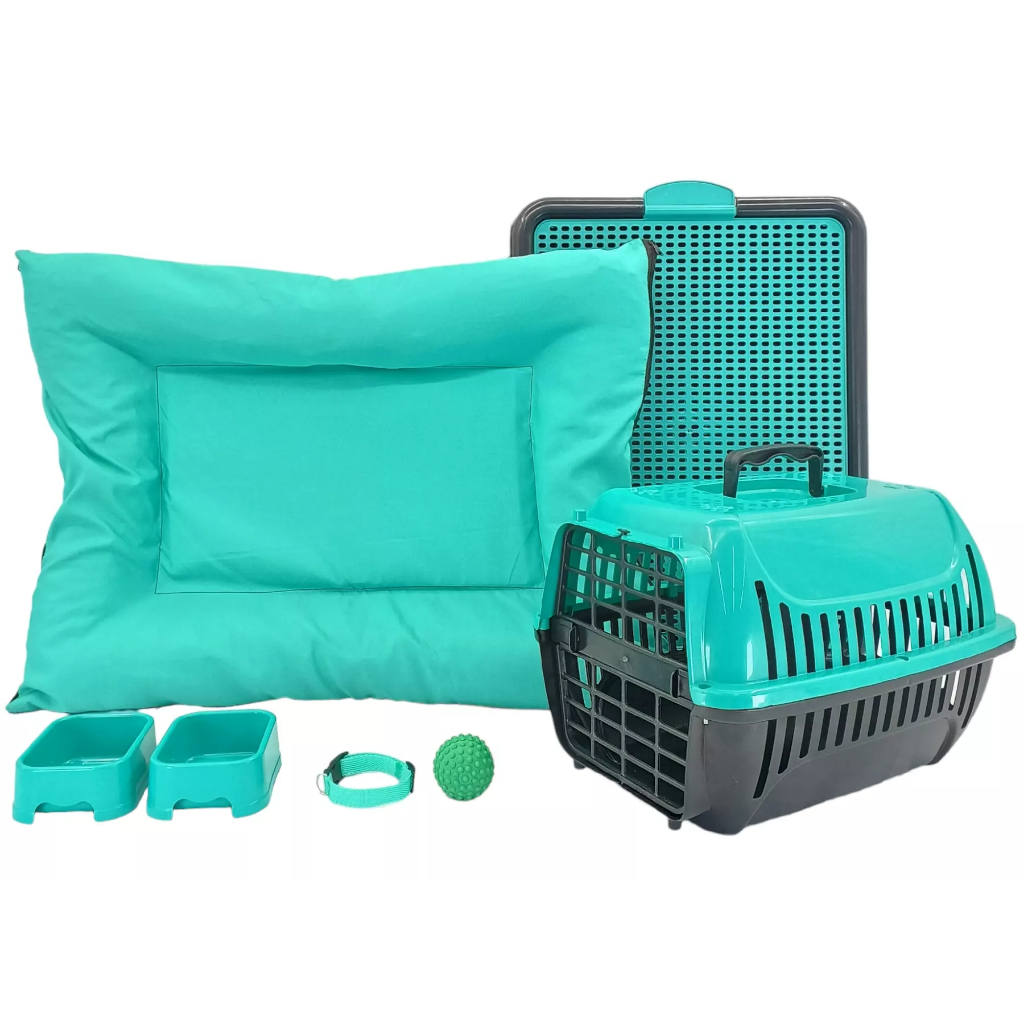 Kit Cachorro Gato Cama Caminha Futon Transporte Sanitário Tamanho Médio