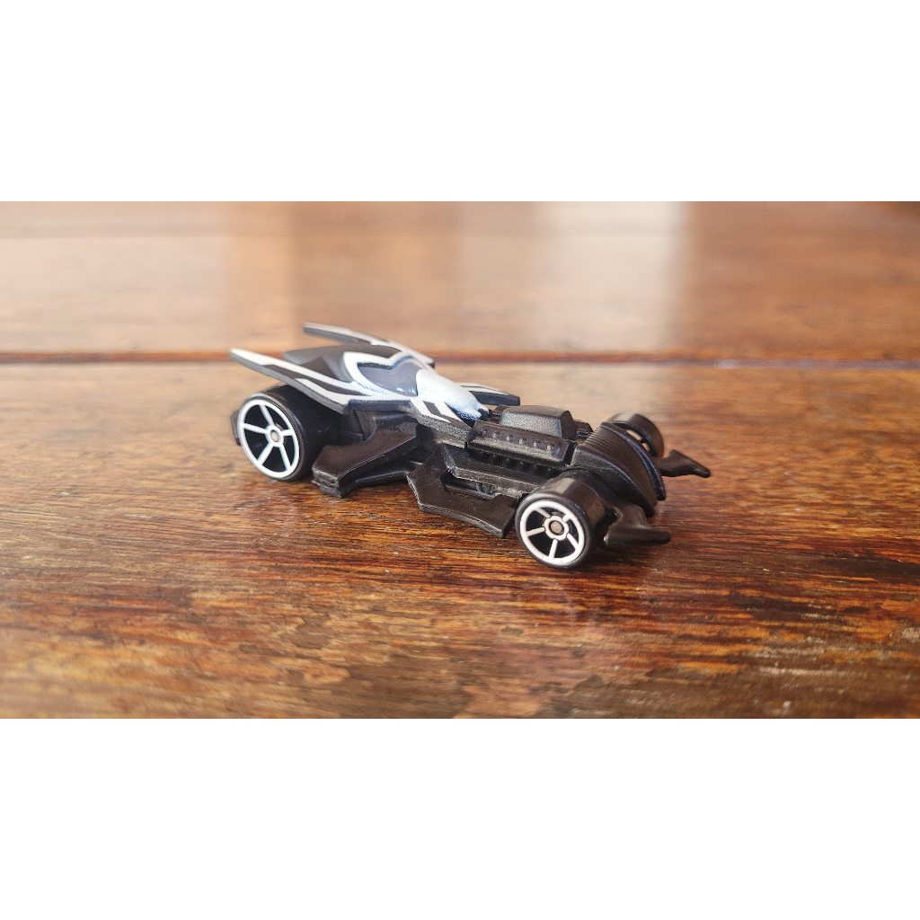 Hot Wheels - Spider-Man "Homem-Aranha" Preto e Branco - Marvel 2015 (Fora da Embalagem) - Character Cars 1:64