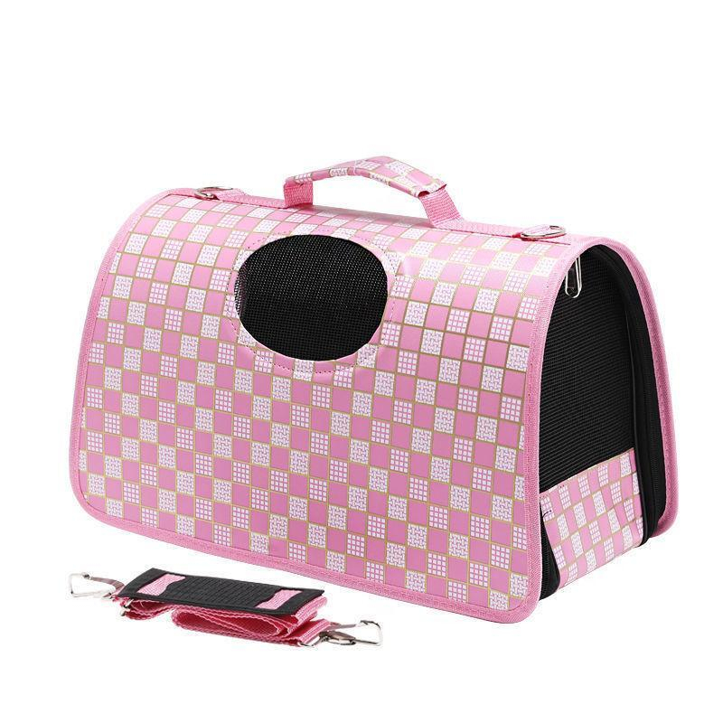 Bolsa Mala Estampada Casinha Transporte Cachorros Gatos Pet Transporte