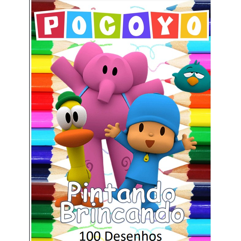 Caderno de Desenho - Pocoyo Rosa