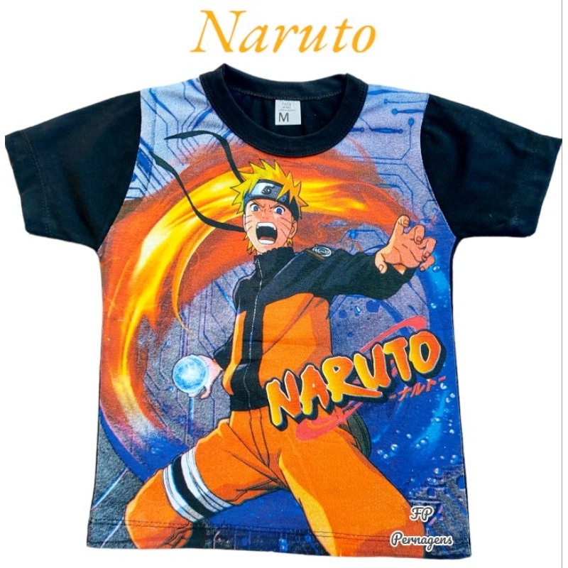 Camiseta Camisa Boruto Uzumaki Naruto Anime Desenho Kids 26