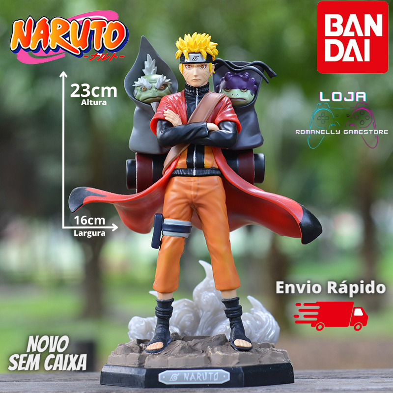 Boneco Action Figure Naruto Sennin 23cm Naruto Shippuden modo Sabio