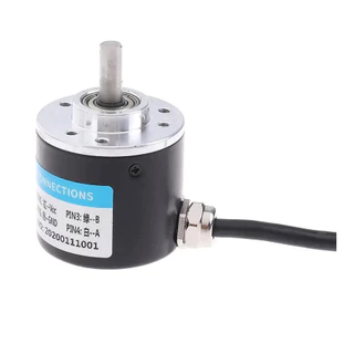 Codificador Rotativo Incremental com Terno de Eixo para Medição de Deslocamento, yt06-op-400b-5-24V, 2mm