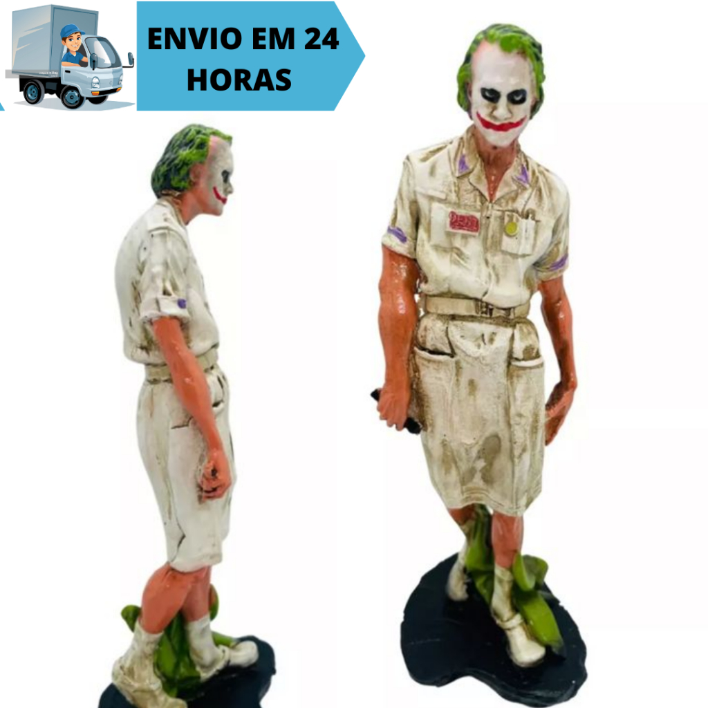 Boneco Coringa Enfermeira Joker Batman Colecionavel Estatua Miniatura Resina