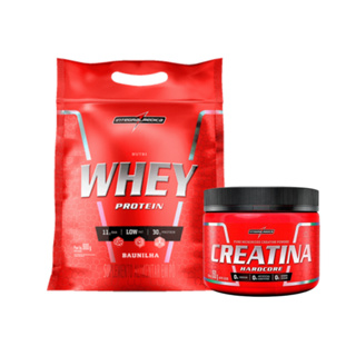 Whey Protein Nutri Integral Medica Hipercalórico Suplemento Alimentar Refil 900g Proteína Hipertrófico + Creatina Hardcore 150g Original - IntegralMedica