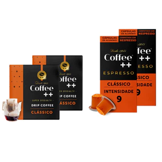 Kit Café Especial Clássico - 20 Cápsulas Para Nespresso + 20 Sachês Drip Coffee -  Coffee Mais