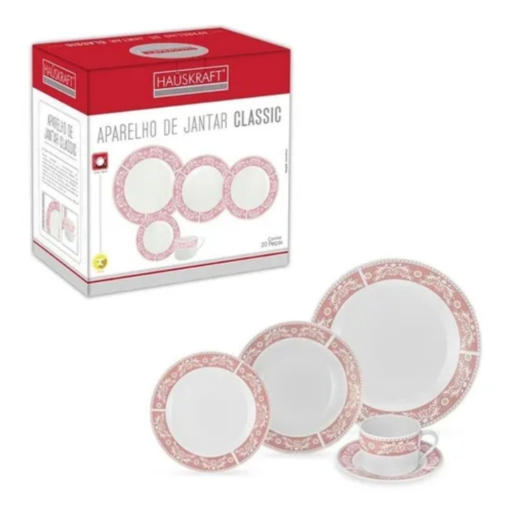 Aparelho de jantar em porcelana schmidt vitória - r$150 em Santa