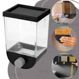 Pote Dispenser De Alimentos 1000ML Parede Cereais Ração Grãos Arroz Feijão