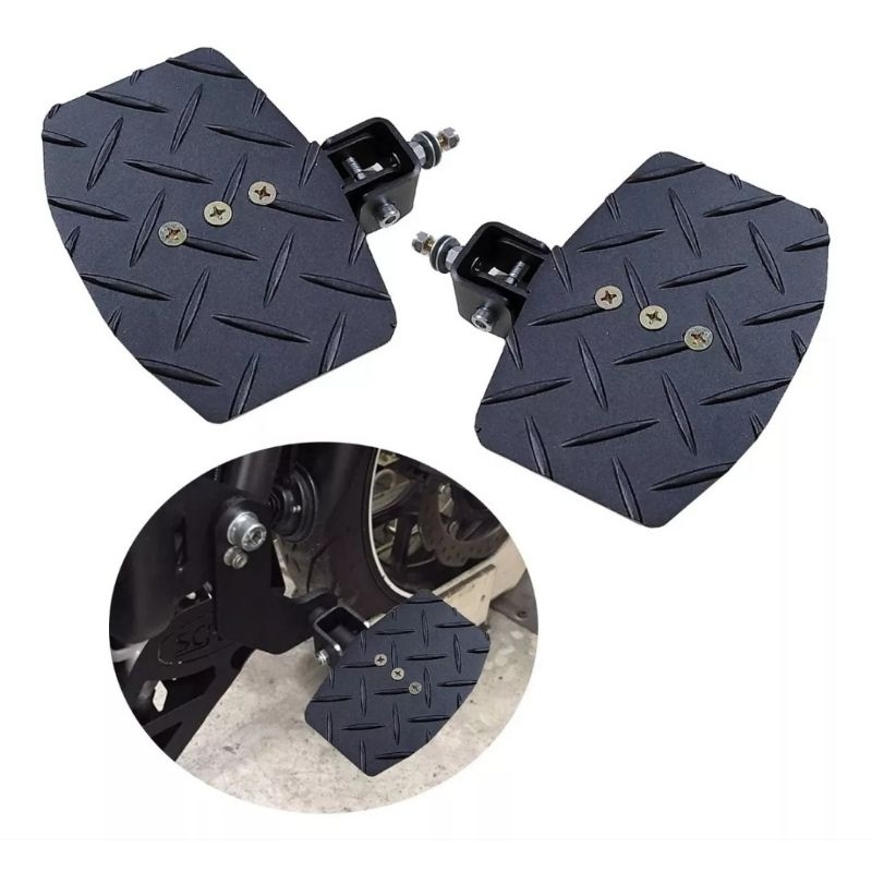 Pedaleira Platatorma para protetor de motor carenagem moto universal descanso pés