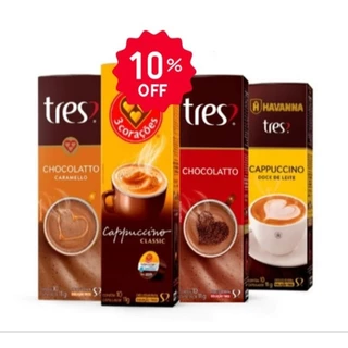 Kit 4un Cápsulas de Café Três Corações - Clássico+Caramelo+Chocolatto+D.leite