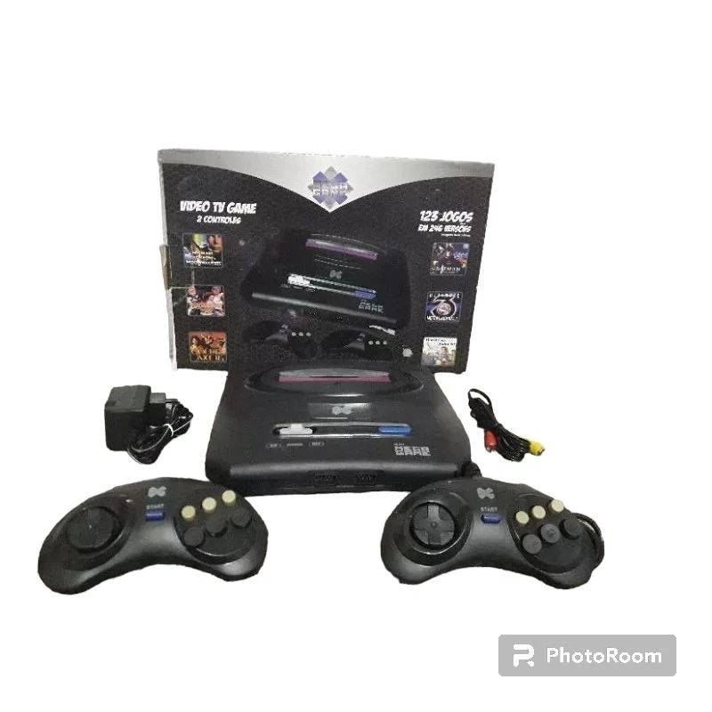 Video Game Retrô 167 Jogos Mega Drive Sega 16 Bits 2 Controles