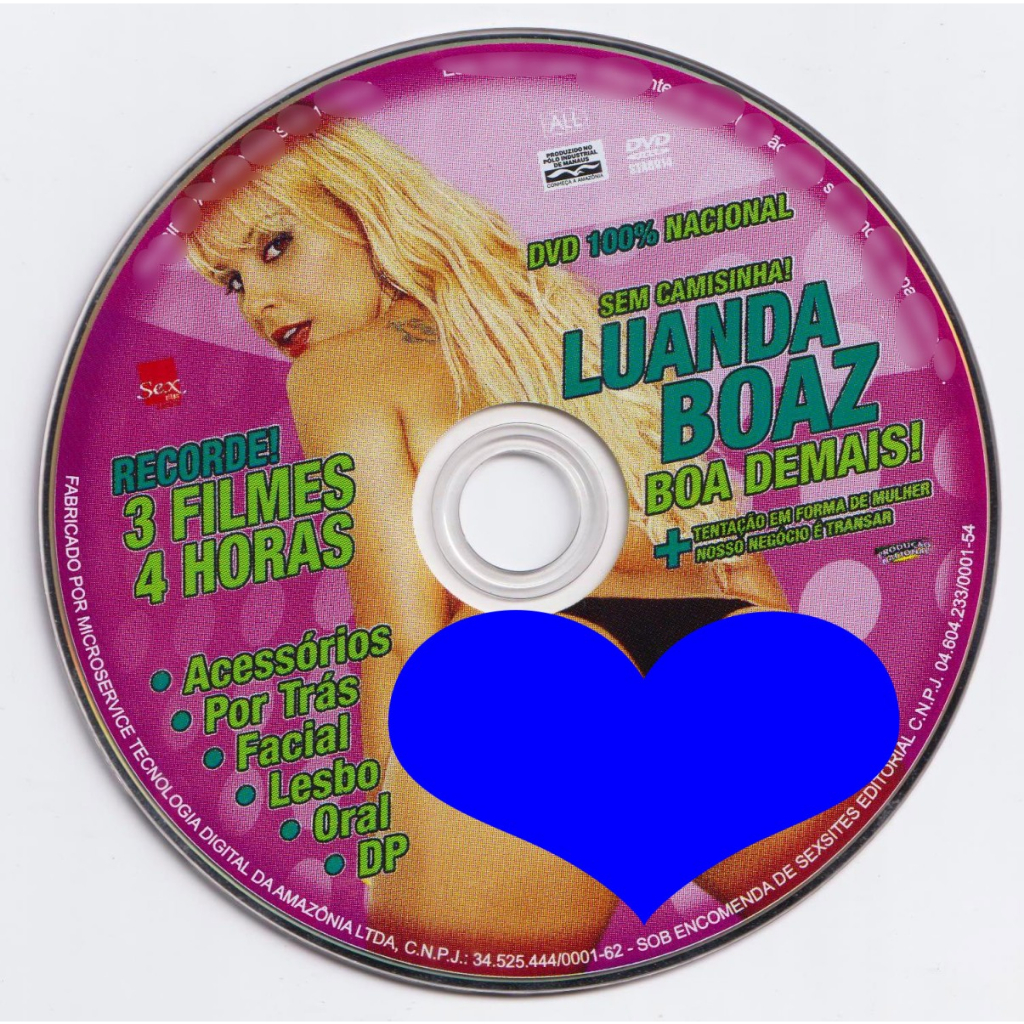 Dvd Luanda Boaz - Tentação - Nosso Negócio é Transar (3 Filmes Em 1 DVD)  Sexsites - Somente o Disco Dvd Original