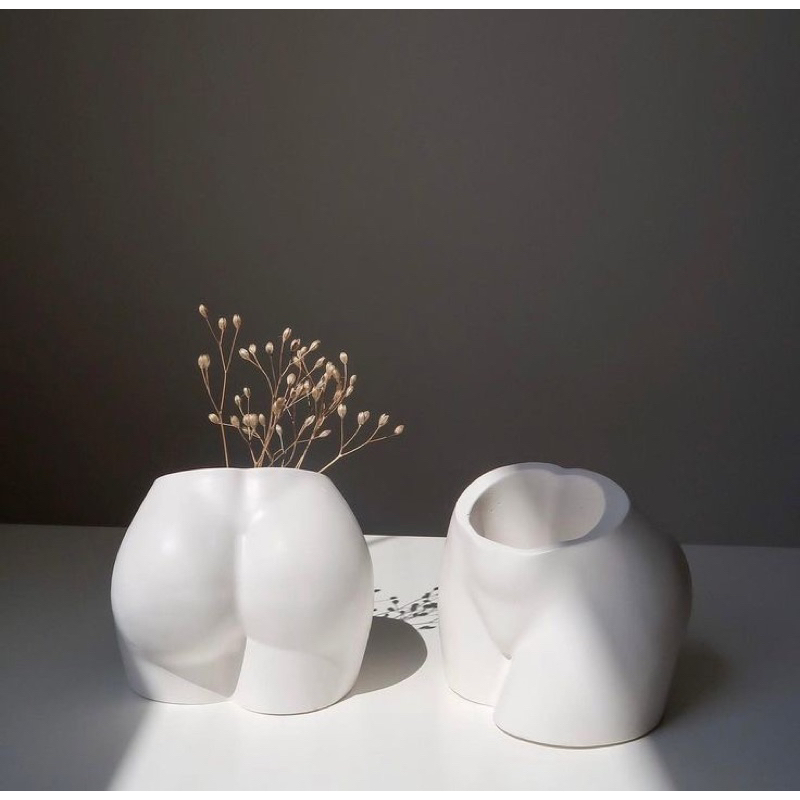 Vaso Decorativo CURVE BODY - Aesthetics Boho Minimalista Corpo Humano para Casa, Quarto, Sala, Banheiro e Cozinha