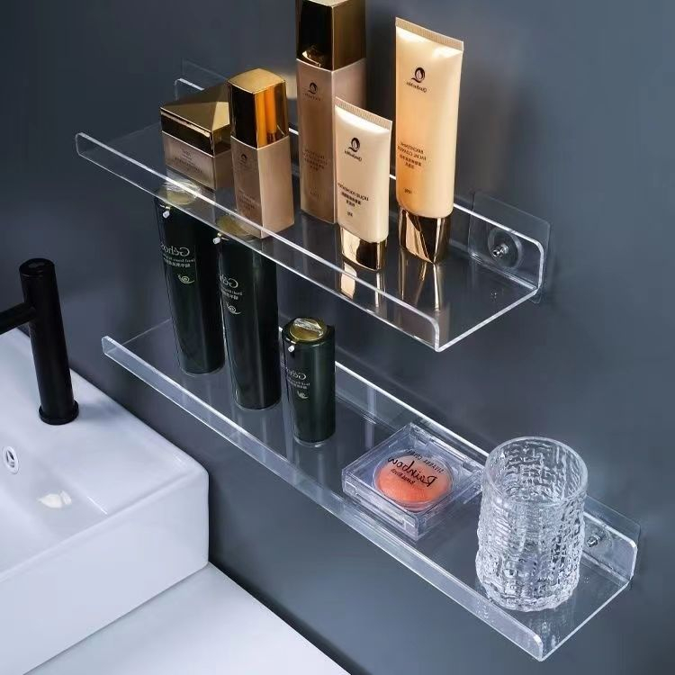 Prateleira Canaleta Calha Suspensa Porta Temperos, Esmaltes, Quadros, Livros, Fotos, Decorativos Acrilico Transparente