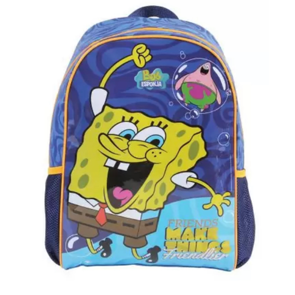 Mochila de costas escolar infantil Bob Esponja 48875 | Shopee Brasil