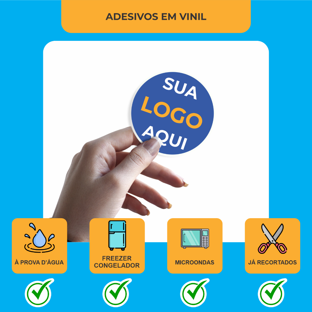 50 adesivos 5x5cm - Adesivos Personalizados Em Vinil Com Recorte ...
