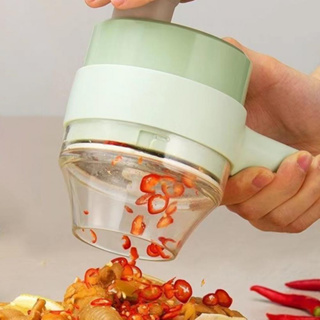 Processador Triturador Cortador De Alimento Elétrico Multifuncional Portátil 4 Em 1 Para Vegetais Legumes E Carnes Ralador Cozinha Sem Fio