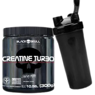 Creatina turbo 300 gr Black Skull Original e coqueteleira