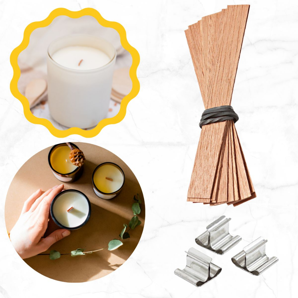Pavio Para Vela De Madeira Kit 20 Unidades + Ilhós - Pronta Entrega ...