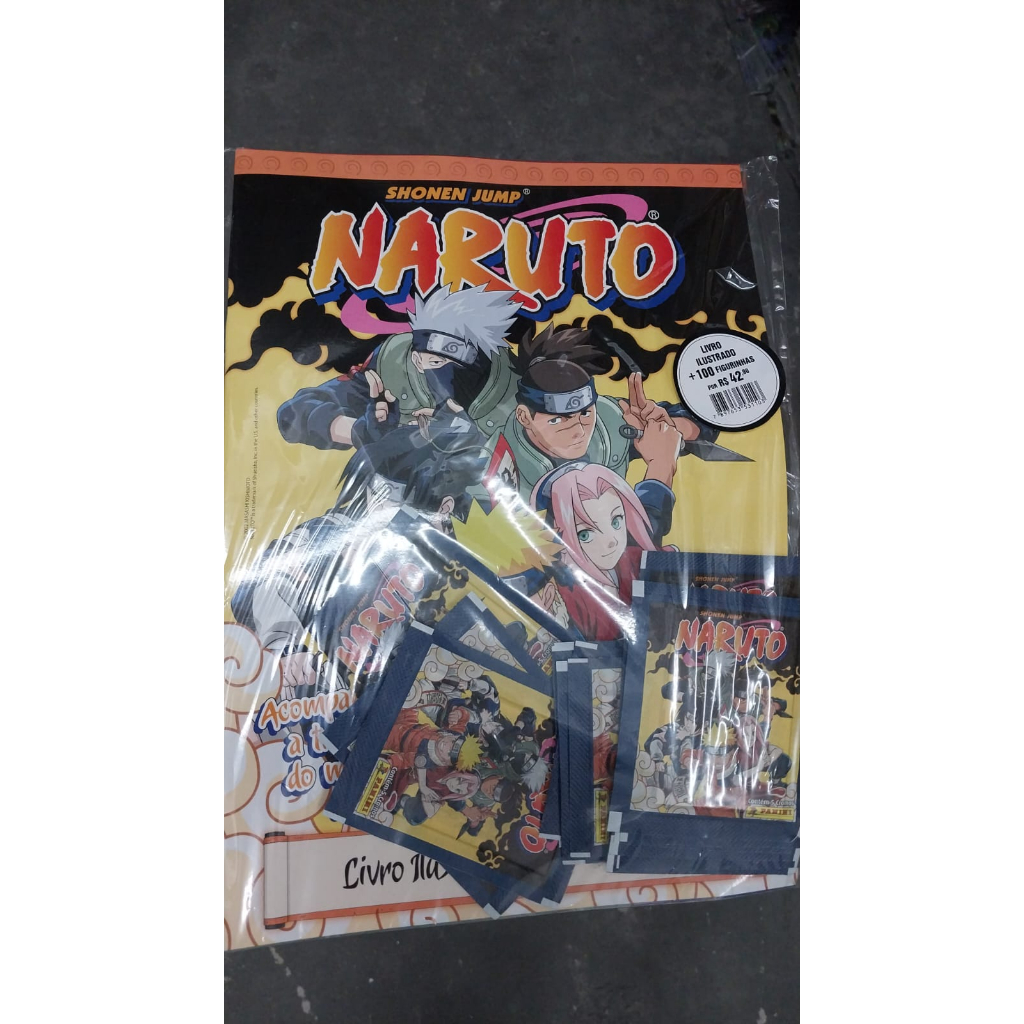 Kit Álbum De Figurinhas Naruto (shonen Jump) + 100 Figurinhas