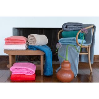 Kit 5 Coberta Cobertores Manta Mantinha Casal Padrao Anti Alergica Lisas Sortidas Soft Quentinha frio