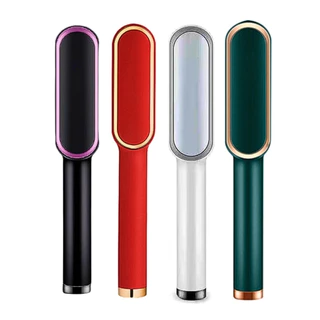 Escova Alisadora Anion Hair Pro 3 em 1 , Secador, Chapinha e Modelador de Cachos Bivolt - Enviar estilo aleatório