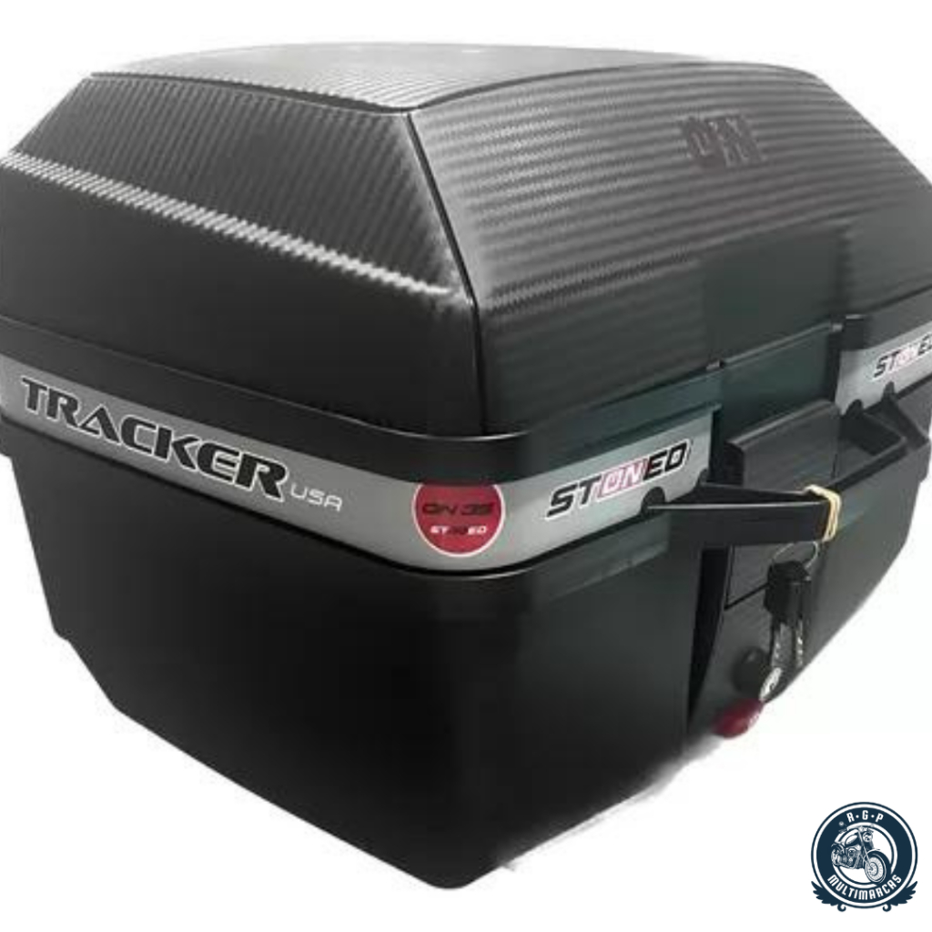 Baú Bauleto Para Moto 35 Litros Tracker – Stoned Cinza