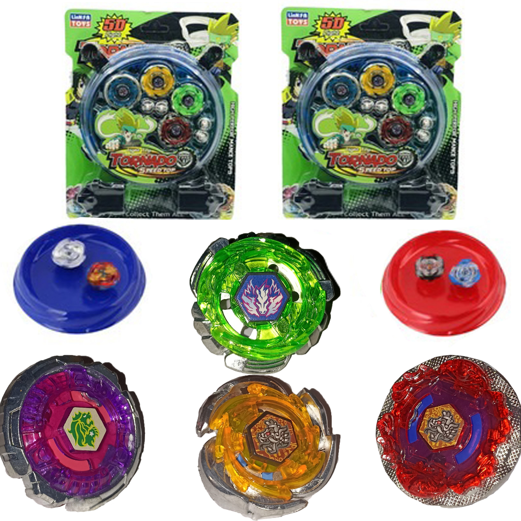 Kit Beyblade Metal 5d Brinquedo 4 Peões Led Toys - Carrefour