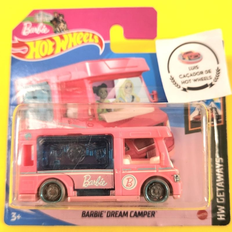 Carrinho Hot Wheels Barbie Dream Camper Pink / Raro