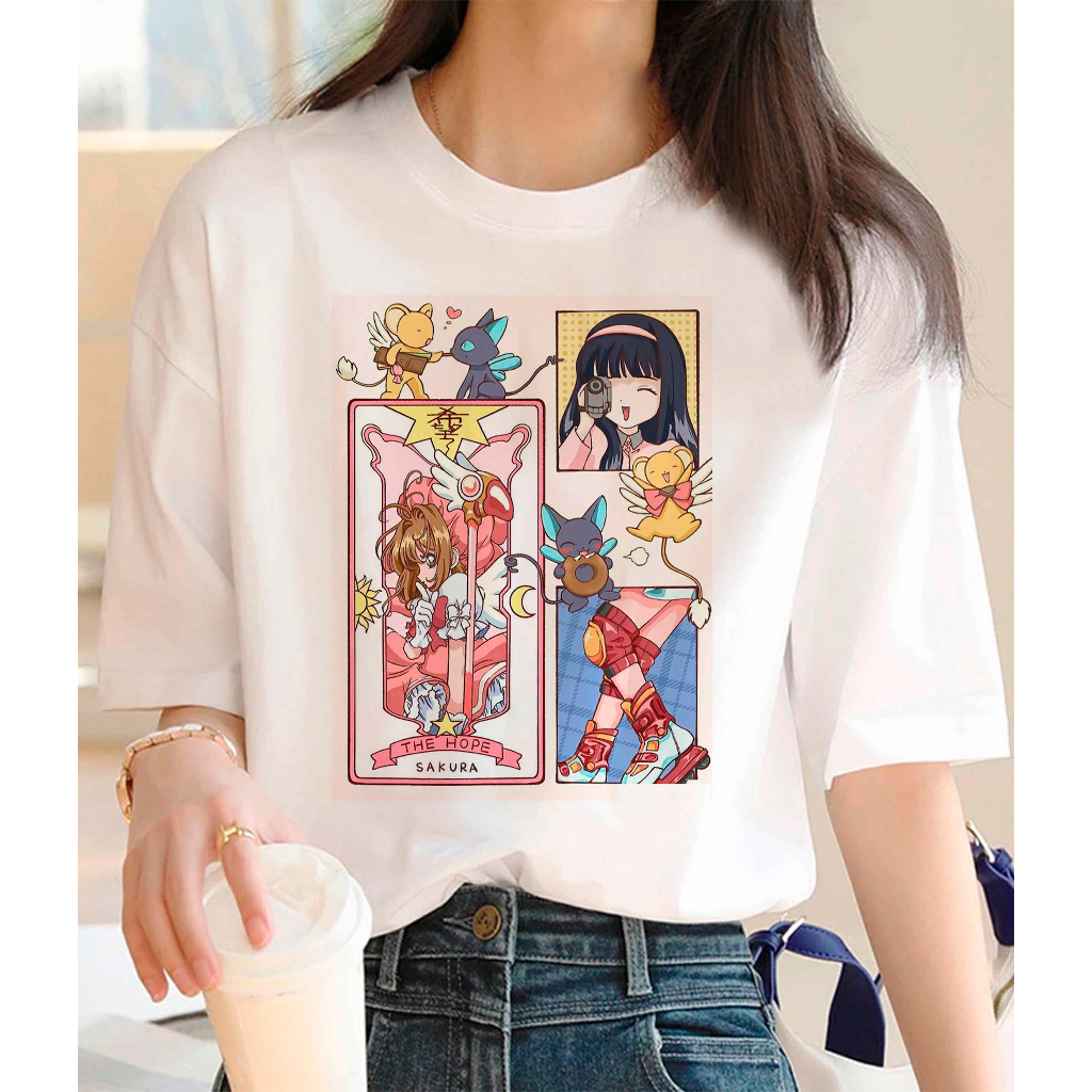Camisetas T-Shirts Anime Sakura Card Captors Unissex Poliéster