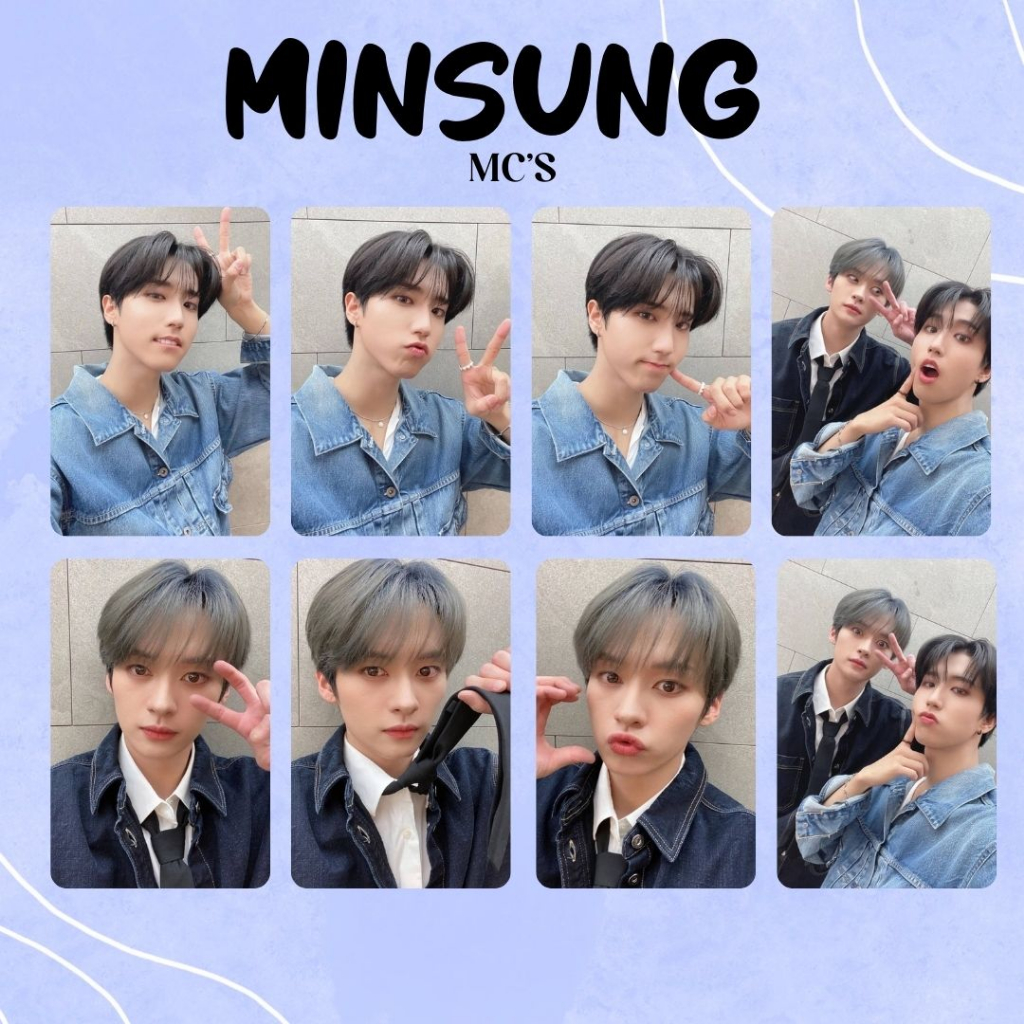Photocards Minsung Han e Lee know (stray kids)