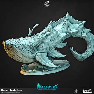 Rainha dos Leviatãs - Baleia Colossal | Miniatura de RPG