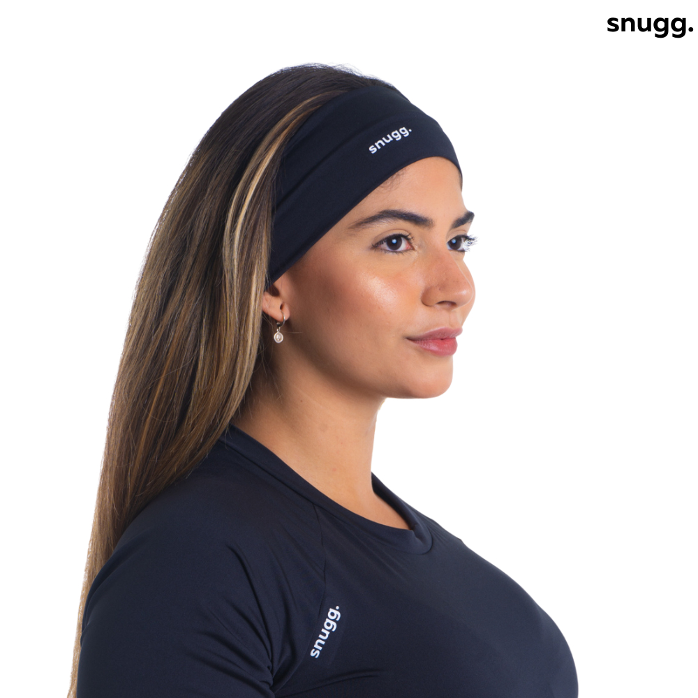 6 unidades Faixas de cabelo Elastico Masculina Feminina elásticos faixa  esportes futebol conjunto de headband PRETA FINA