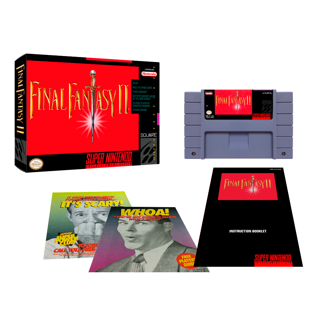 Final Fantasy 2 com caixa e manual completo novo