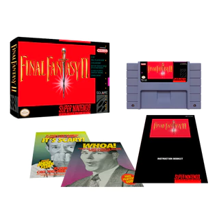 Final Fantasy 2 com caixa e manual completo novo