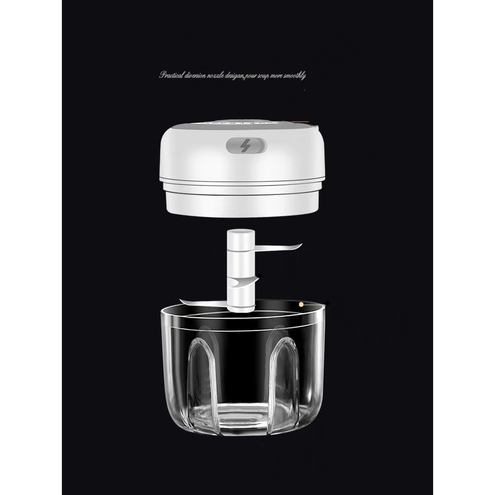 Triturador De Alho Mini Processador Elétrico Legumes Verdura