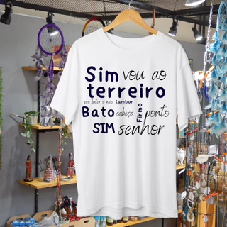 Camiseta Frase Musica - Umbanda Candomblé - Unissex