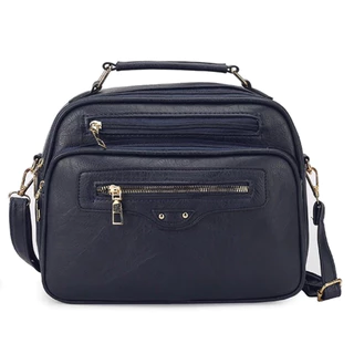 Bolsa Feminina Com Alça Lateral Transversal Faixa de Mão De Couro V2337