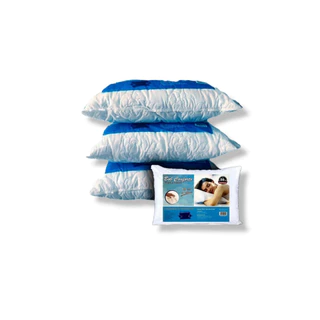 Kit com 6 Travesseiros Antialergico Antibacteriano 50x70x16cm Branco preço de fábrica