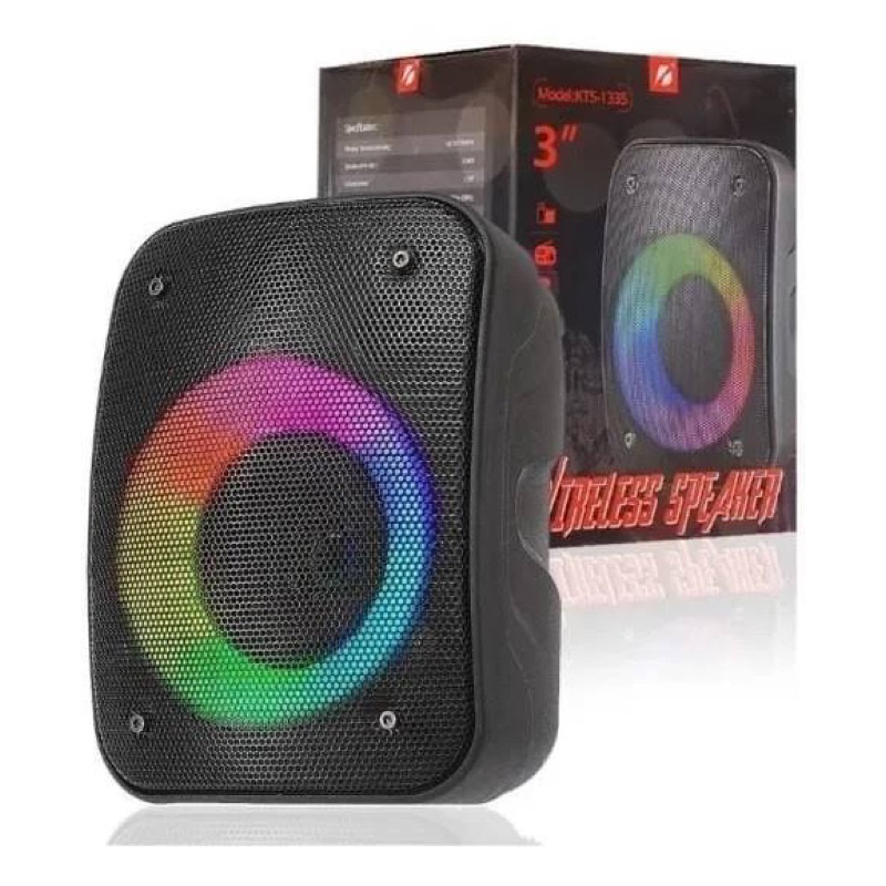 Caixa de Som Portátil Wireless Bluetooth Rádio FM Pendrive SD KTS-1335