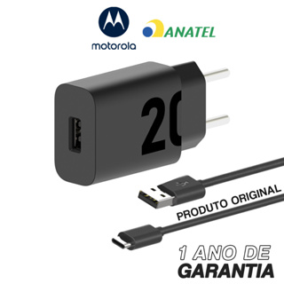 Carregador De Parede Motorola Turbo Power 20w - Cabo Usb-C
