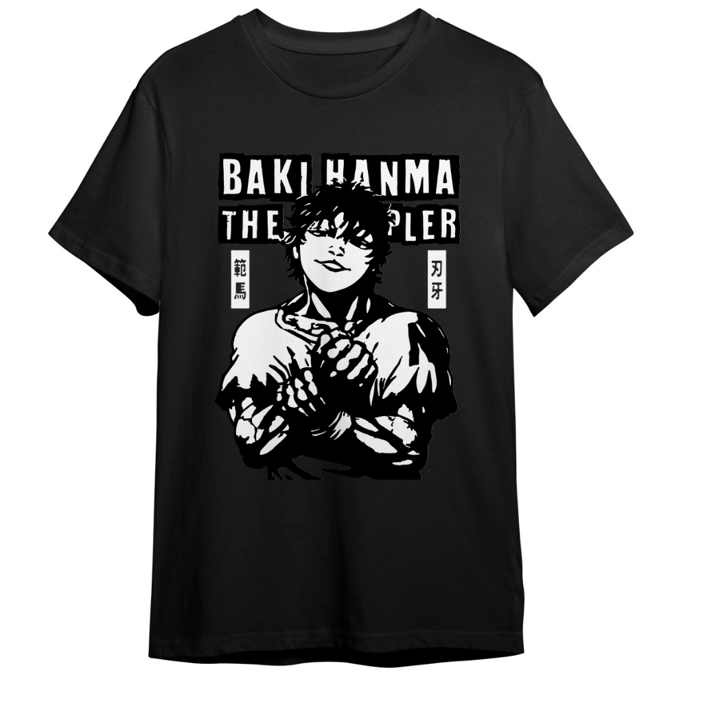 Camiseta Básica Camisa Baki Hanma The Grappler O Campeao Anime