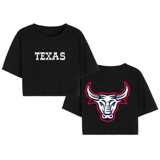 T Shirt Cropped Feminino Camiseta Algodão Premium Texas Country Cowboy
