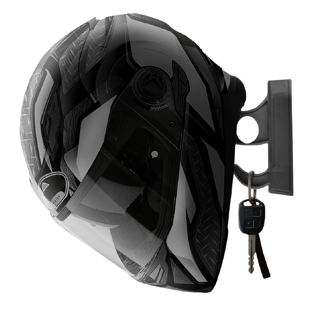 Suporte para Capacete Gancho Moto Bicicleta Macacao