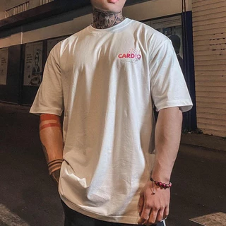 Camiseta Básica Oversized Algodão Not Cardio Maromba Academia Treino