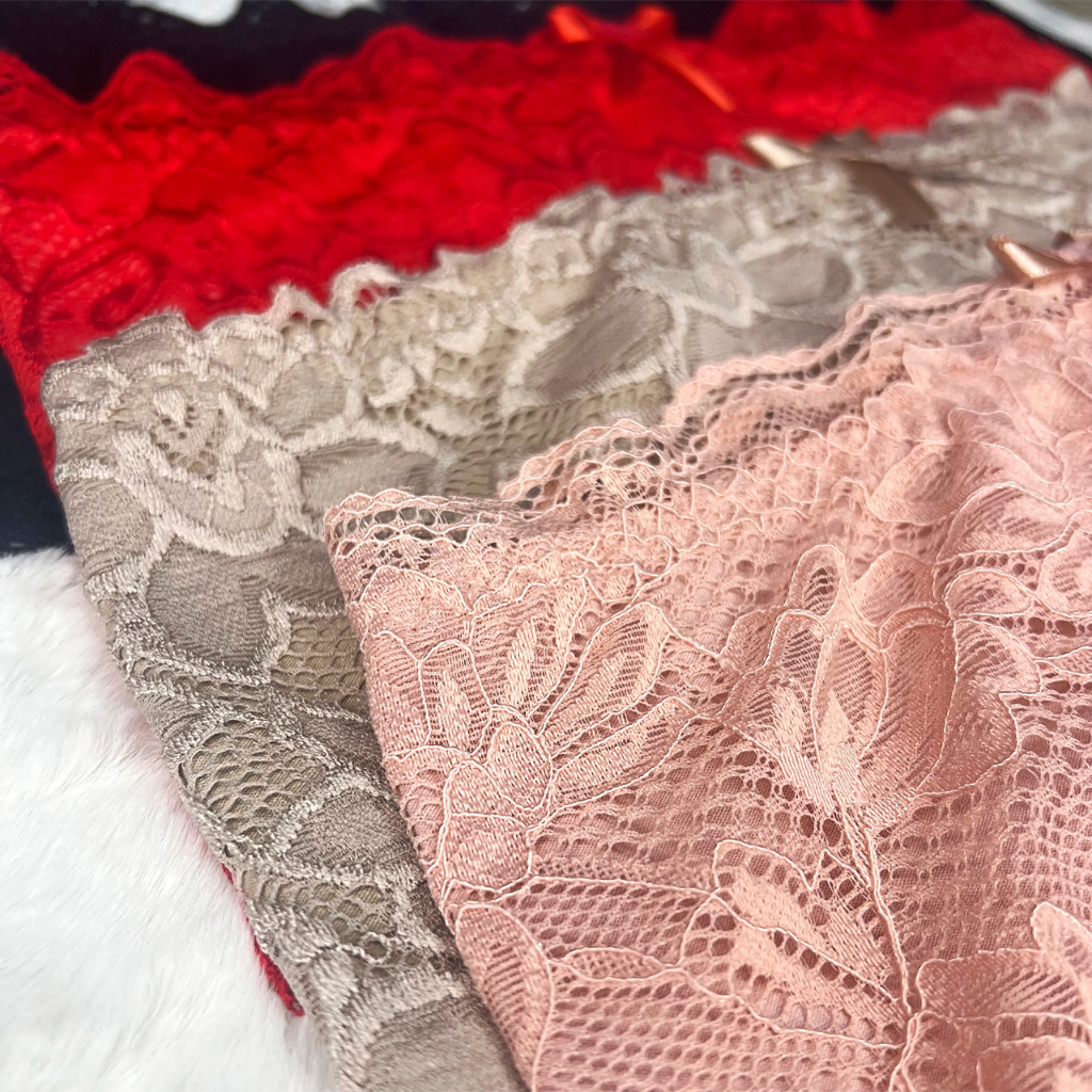 Kit 3 Cinta Calcinha Algodão Renda Fátima Adulto Feminina Aperta ...