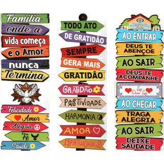 placas decorativas com frases em Promoção na Shopee Brasil 2023