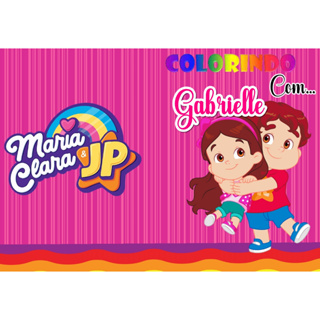 Kit Livrinhos para Colorir Lembrancinha de aniversário Livro Infantil Tik  Tok Maria Clara e JP Lucas Neto Luluca