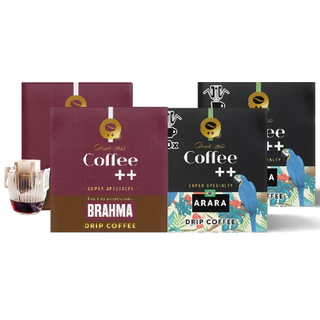 KitCoffee Mais 4 caixas Drip Coffee , 2 BRAHMA + 2 ARARA, Café Super Especial - 100% Arábica 4 x 10 Unidades