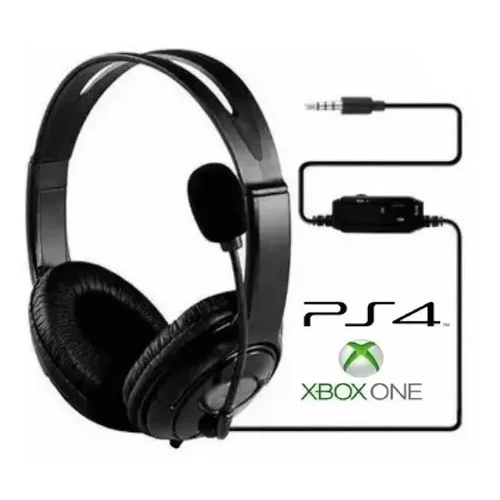 Kikc Fone de ouvido para jogos PS4 com microfone para Xbox One